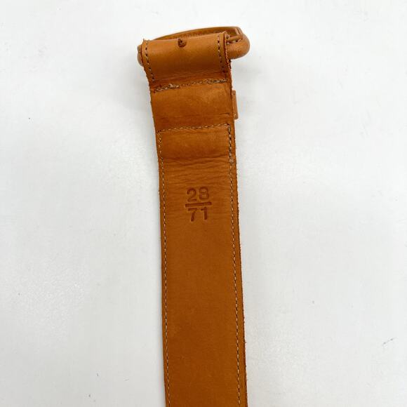 VINTAGE BANANA REPUBLIC Leather Belt Womens XS Saddle Tan Brown 28" Waist - Picture 7 of 10